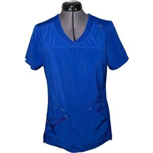 Scrubstar women’s royal blue scrub top size small